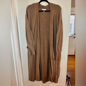 Elegant Cozy Burnt Orange Long Women's Sweater